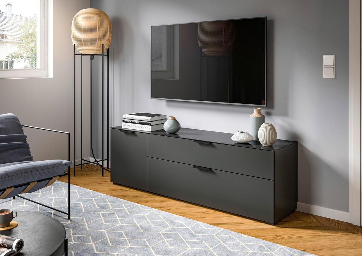 Kommode Ray anthrazit B/H/T: ca. 160x51x40 cm Ray - anthrazit (160,00/51,00/40,00cm) - xonox.home