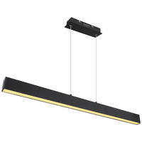 GLOBO Pendelleuchte 17006S schwarz Opal Kunststoff Metall B/H/T: ca. 121x120x8 cm LED-Pendelleuchte_Verena schwarz - schwarz/Opal (121,00/120,00/8,00cm) - GLOBO