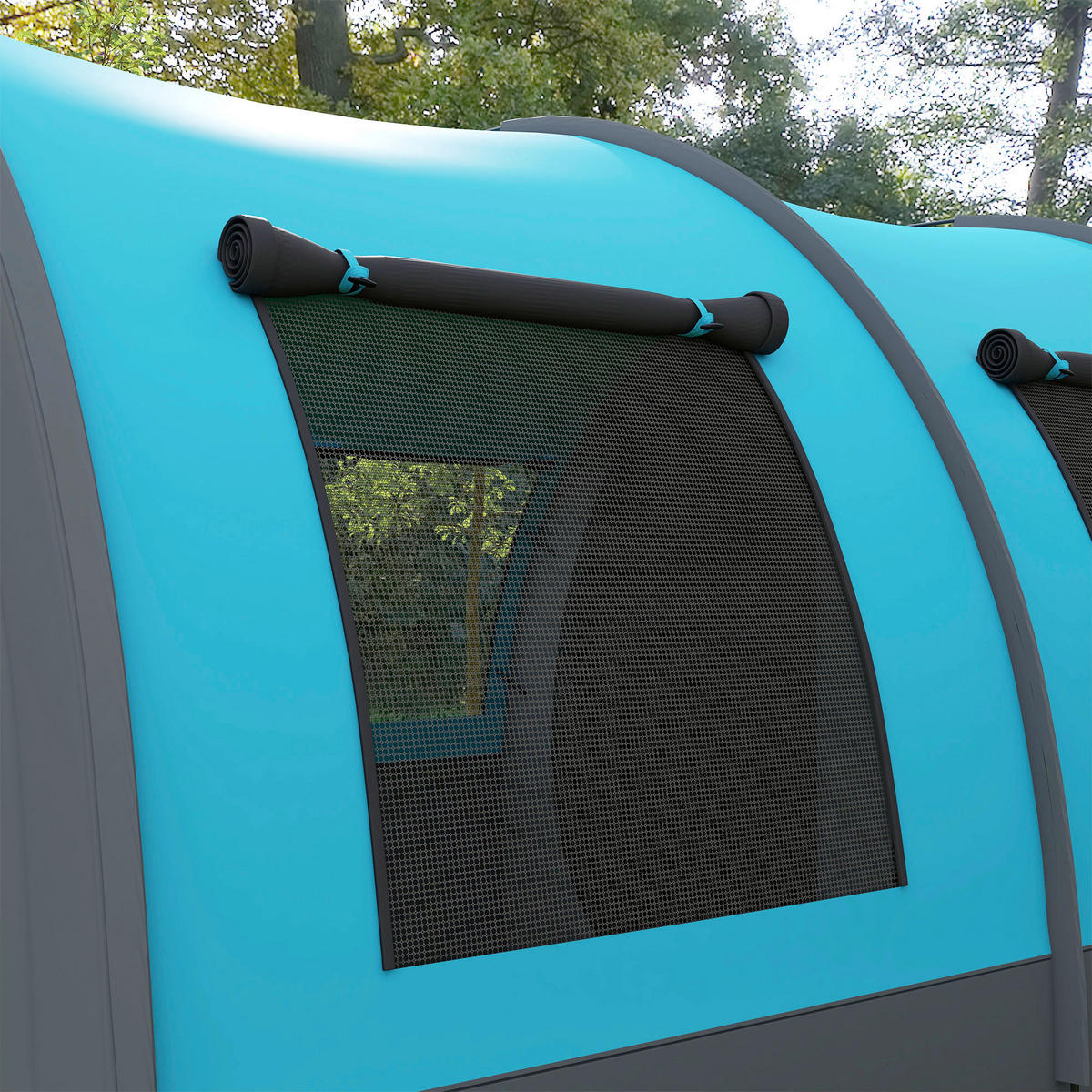 Outsunny Campingzelt B/H/L: ca. 260x200x480 cm Campingzelt - grau (480,00/260,00/200,00cm) - Outsunny
