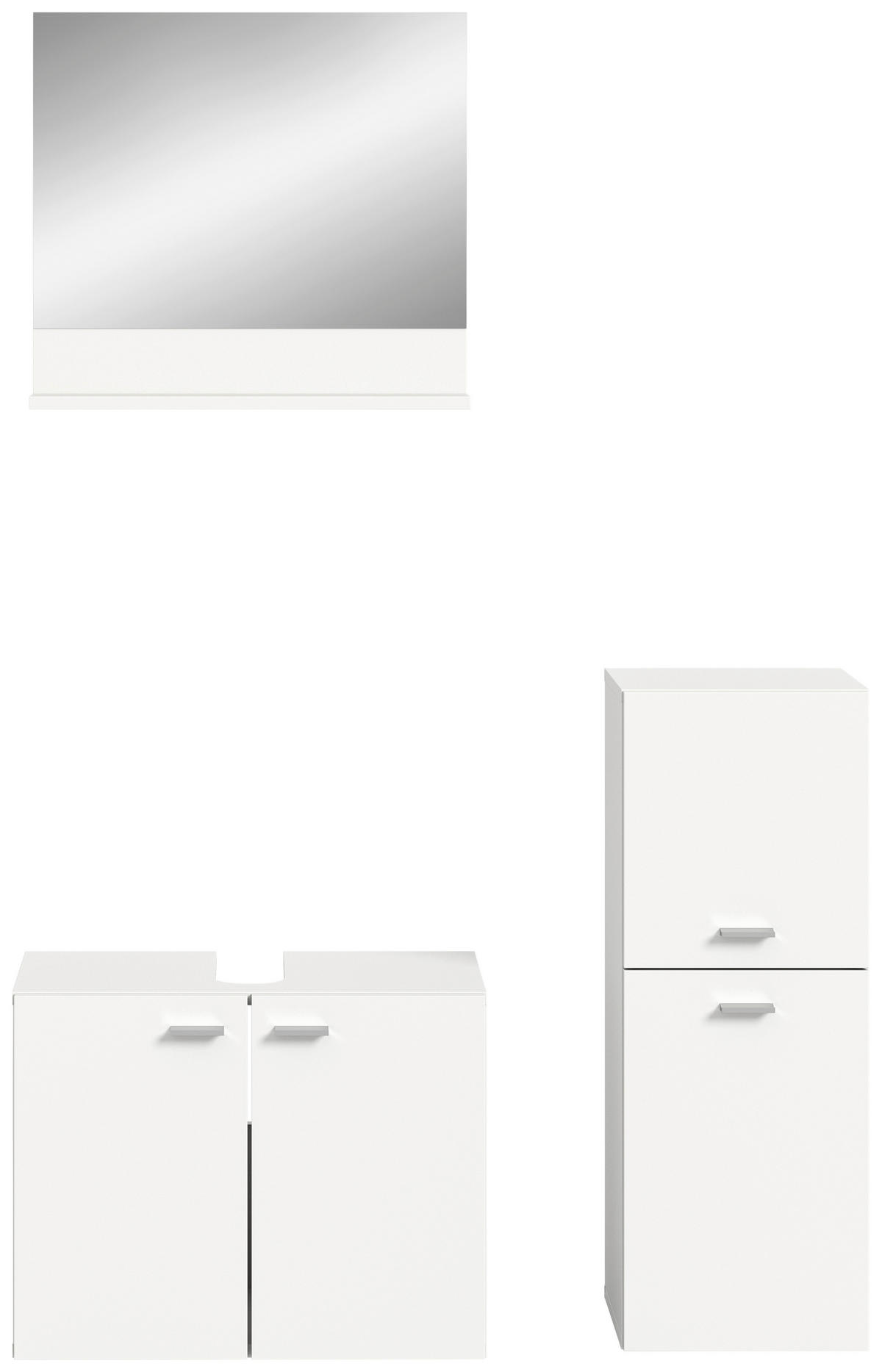 Badezimmer-Set BOSTON weiß B/H/T: ca. 102x186x33 cm BOSTON - weiß (102,00/186,00/33,00cm) - xonox.home