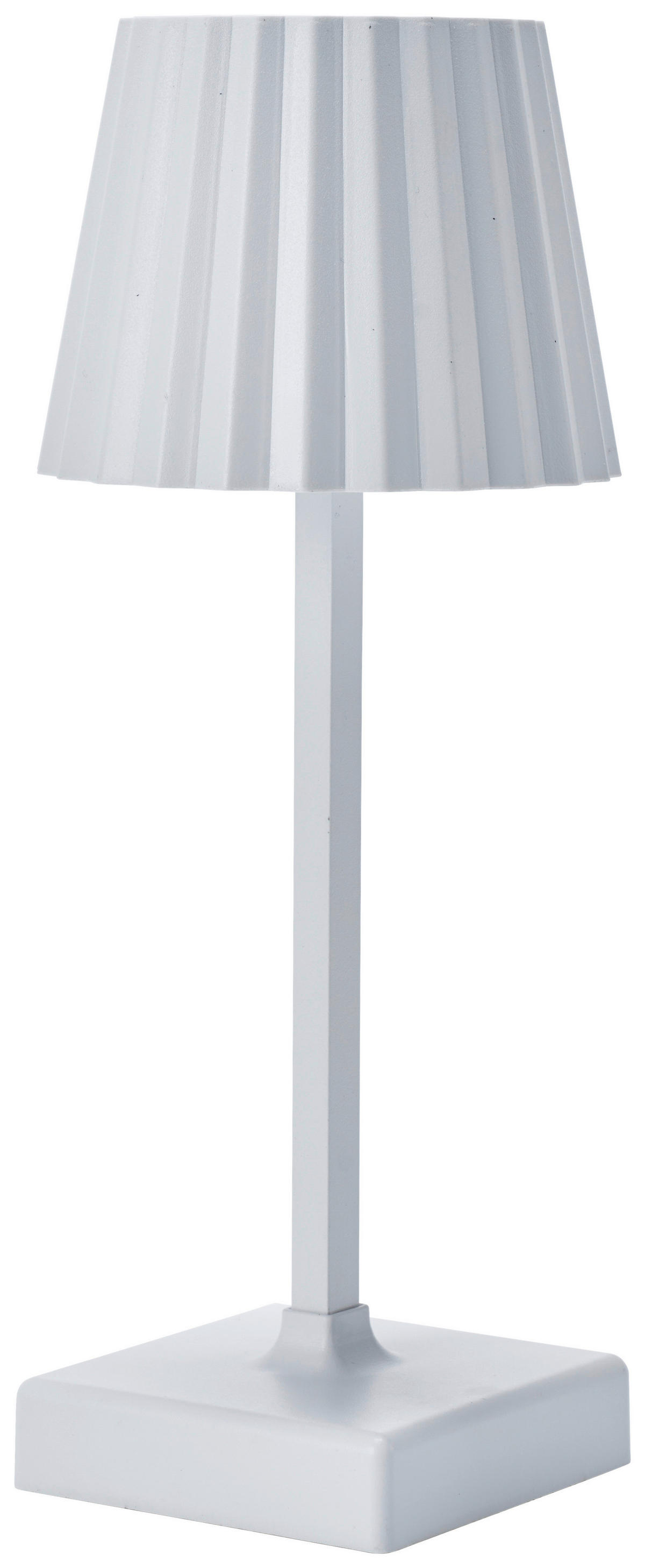 POCOline Tischleuchte weiß Kunststoff B/L/D: ca. 11x11x26 cm Batterie-Tischleuchte_Lana - weiß (11,00/11,00cm) - POCOline