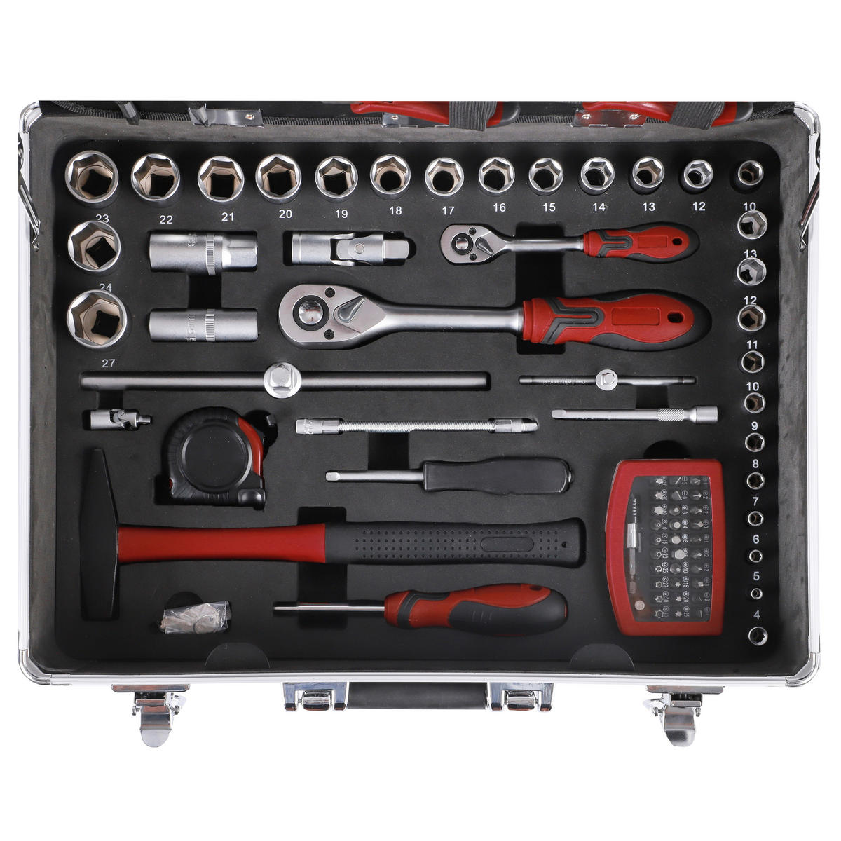 Werkzeugkoffer B/H/T: ca. 45,5x17x35 cm 128 tlg. Werkzeugkoffer_128tlg. - (45,50/17,00/35,00cm)