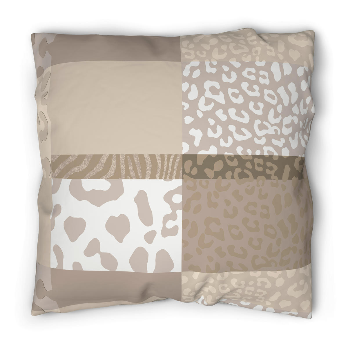 Baumwoll Bettwäsche Cotton touch Bettwäsche_Cotton-Touch Leo - beige/braun (135,00/200,00cm) - Sensation