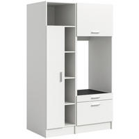 Waschmaschinenumbauschrank Free weiß B/H/T: ca. 116x195x68 cm Free - weiß (116,00/195,00/68,00cm) - xonox.home