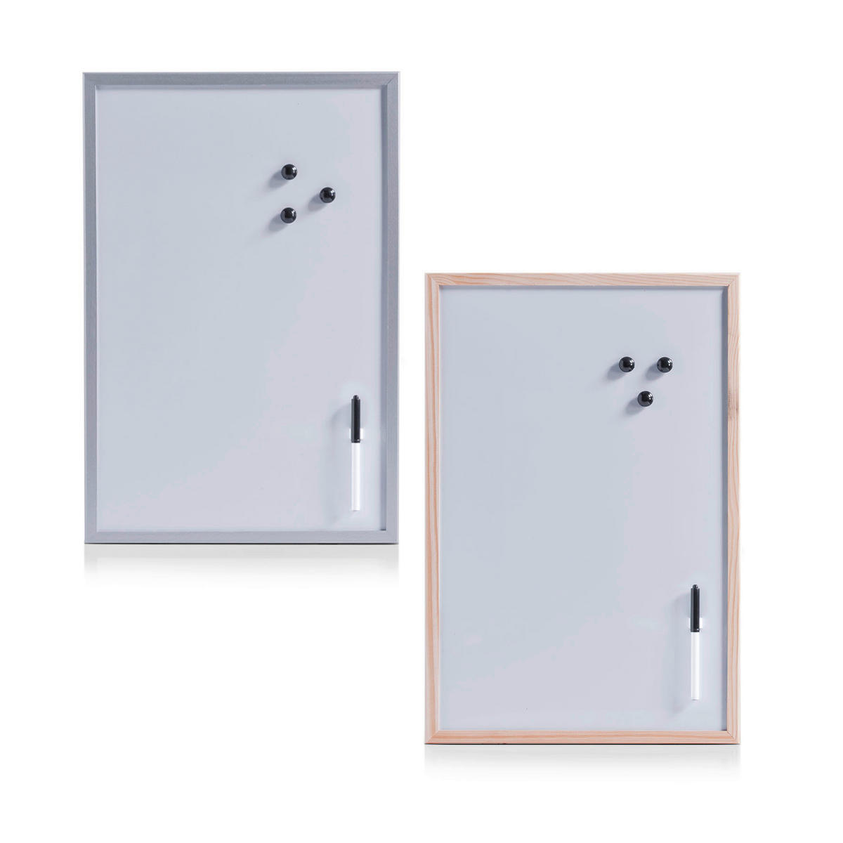 Zeller Magnet-/Schreibtafel Magnet-/Schreibtafel - grau (59,00/39,50/1,50cm) - Zeller