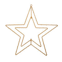 Näve Leuchten LED-Dekoartikel LED Weihnachtsartikel STERN - gold (40,00/40,00/40,00cm) - Näve Leuchten