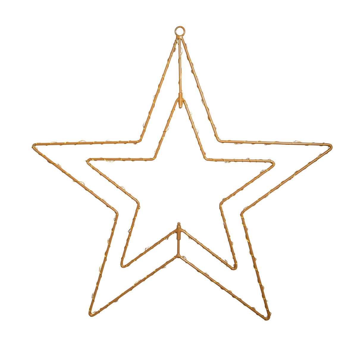 Näve Leuchten LED-Dekoartikel LED Weihnachtsartikel STERN - gold (40,00/40,00/40,00cm) - Näve Leuchten