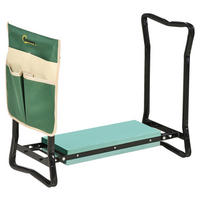 Outsunny Gartenhocker grün B/H/T: ca. 58x49x28 cm ca. 150 kg Gartenhocker 845-335 - grün (58,00/49,00/28,00cm) - Outsunny