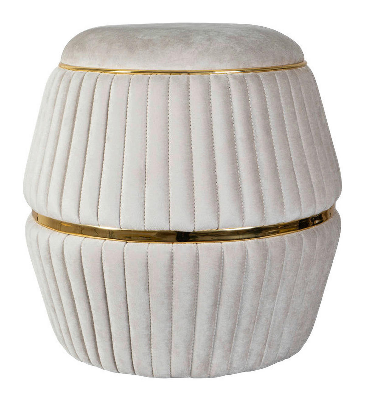 360 Living Hocker Doric 200 taupe gold H/D: ca. 53x51,5 cm Doric 200 - gold/taupe (51,50/53,00cm) - 360 Living