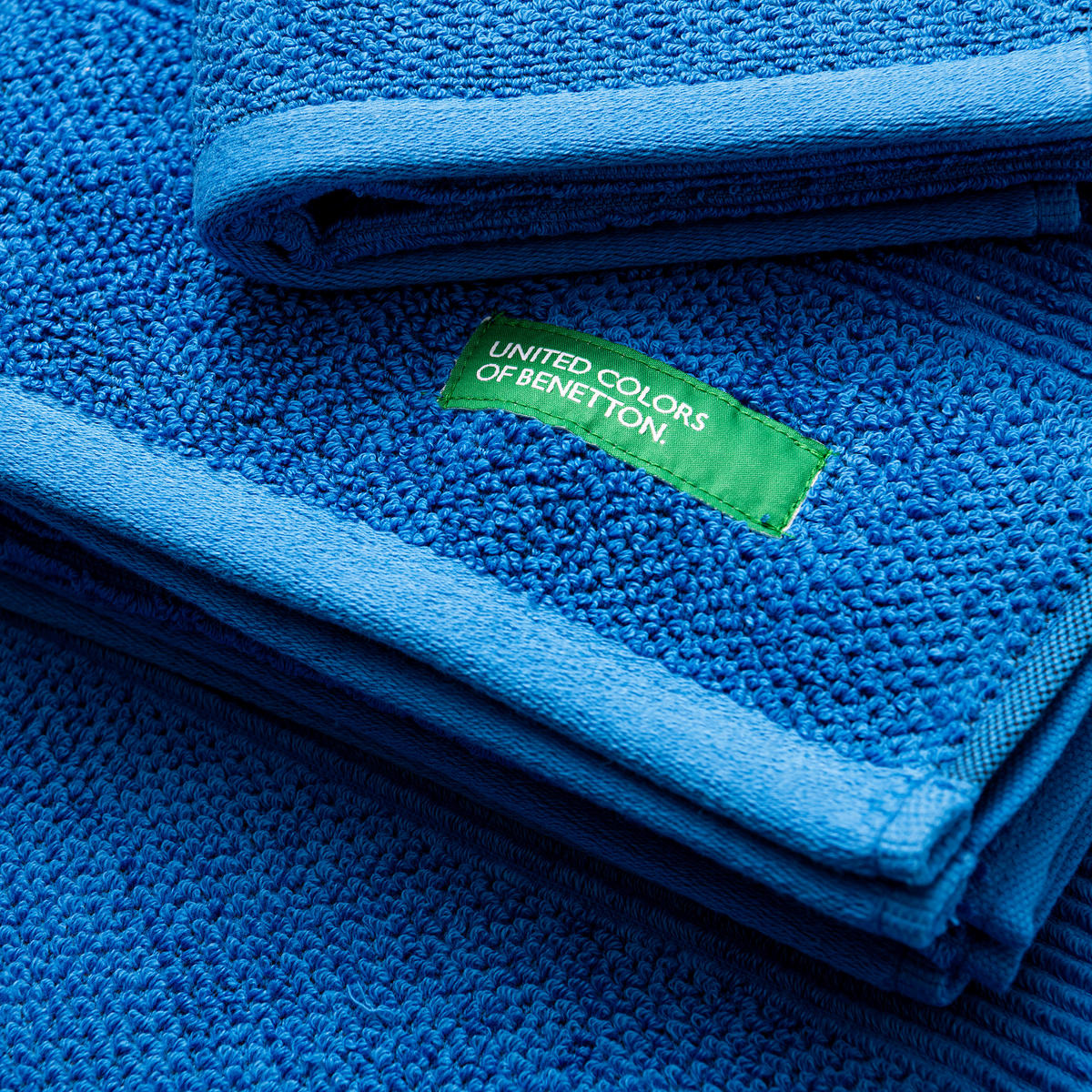 Handtuch RAINBOW blau Baumwolle B/L: ca. 50x90 cm RAINBOW - blau (50,00/90,00cm) - BENETTON