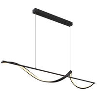 GLOBO LED-Pendelleuchte Opal schwarz Silikon Metall B/H/T: ca. 20x150x120 cm VIOLINO - schwarz/Opal (20,00/150,00/120,00cm) - GLOBO