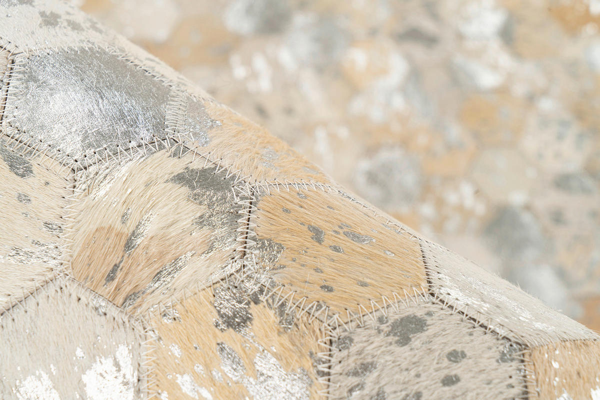 Padiro Flachflorteppich Lavin 1025 silber B/H/L: ca. 160x0,8x230 cm Lavin 1025 - silber (230,00/160,00/0,80cm) - Padiro