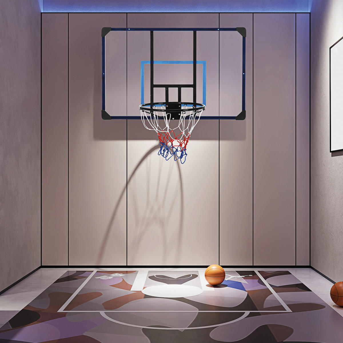 SPORTNOW Basketballkorb bunt B/H/L: ca. 61x73x113 cm Basketballkorb - bunt (113,00/61,00/73,00cm) - SPORTNOW