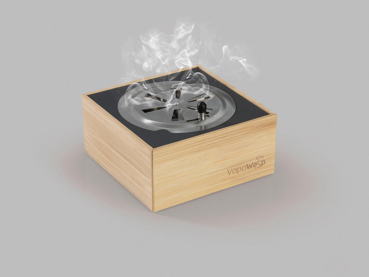 VapoWesp Räucherbox Bambus B/H/T: ca. 15x7x15 cm Räucherbox_VapoWesp - natur (15,00/7,00/15,00cm) - VapoWesp
