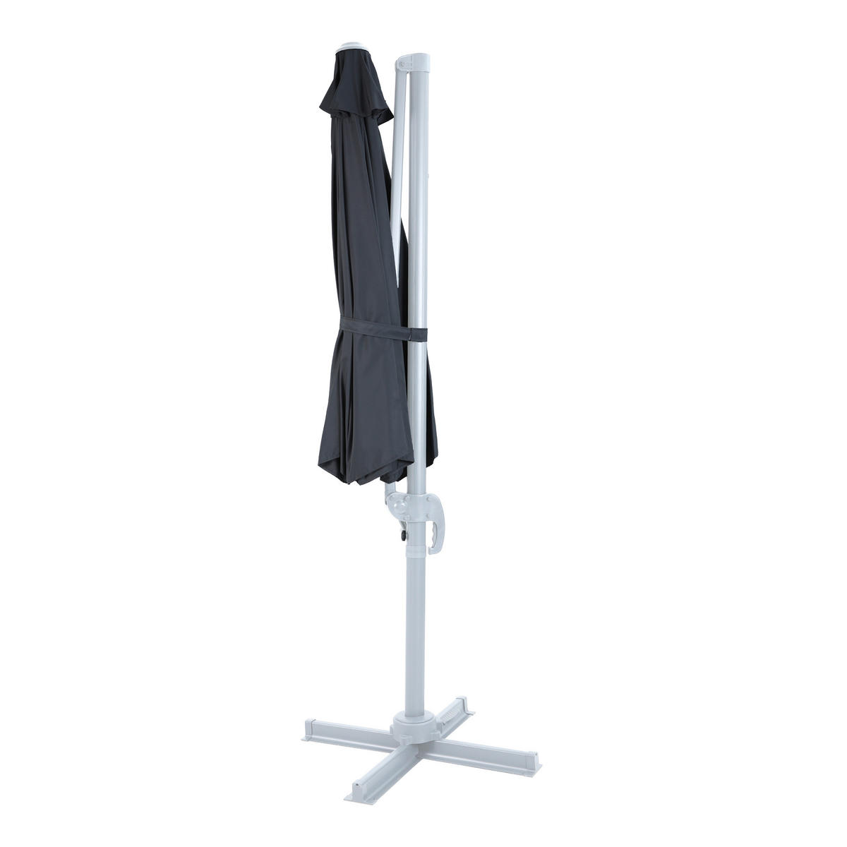 AXI Outdoor Living Ampelschirm Marisol grau Metall B/H/L: ca. 300x235x300 cm Marisol - weiß/grau (300,00/300,00/235,00cm) - AXI Outdoor Living