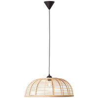 Brilliant Pendelleuchte Crosstown 99261/06 schwarz Kunststoff Bambus B/H/T/D: ca. 56x134,5x56x56 cm E27 1 Brennstellen Pendelleuchte Crosstown 99261/06 - schwarz (56,00/134,50/56,00cm) - Brilliant