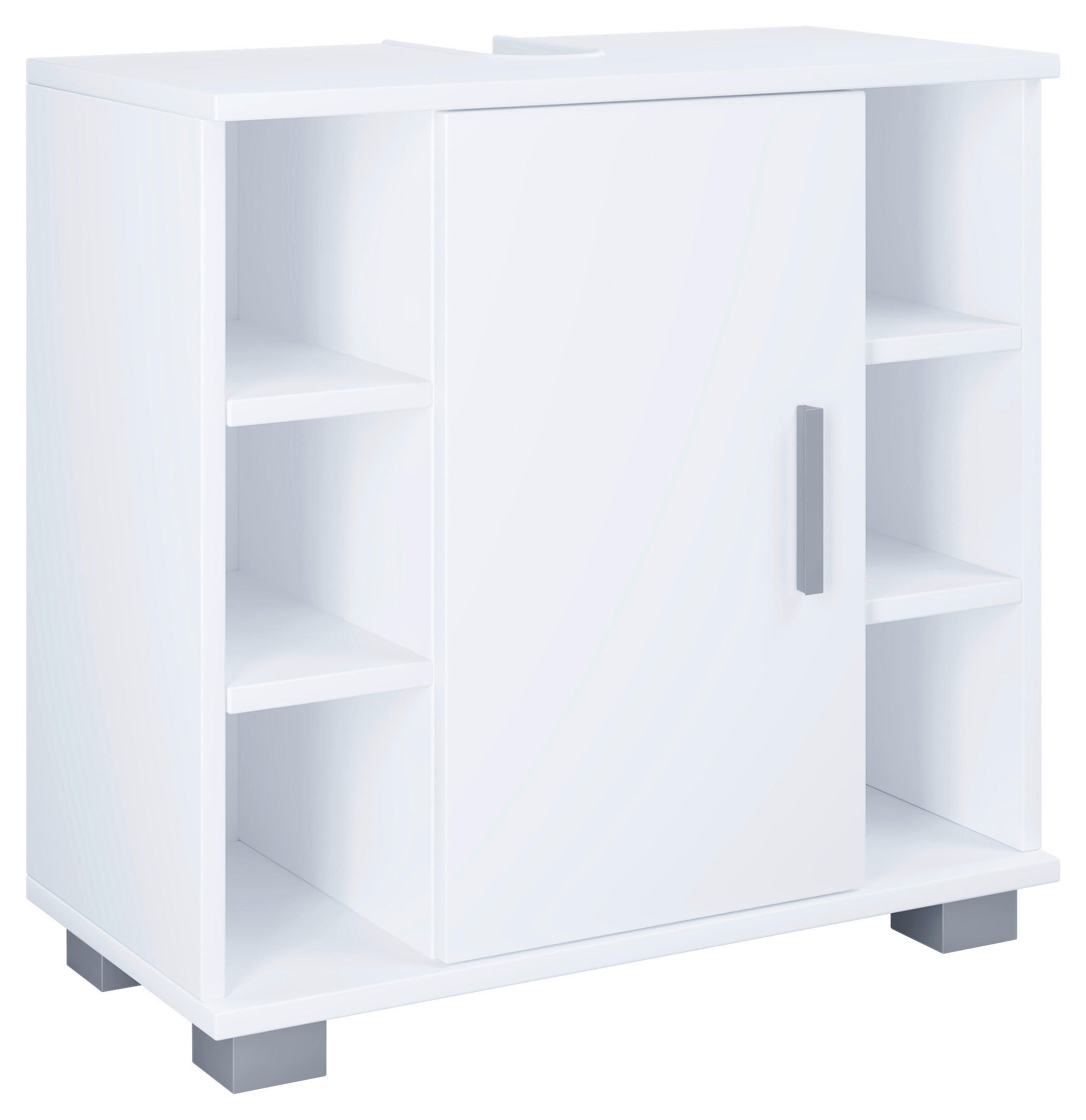 Waschbeckenunterschrank Zalo weiß B/H/T: ca. 60x58x30 cm Zalo - weiß (60,00/58,00/30,00cm) - VCM Möbel