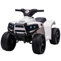 HOMCOM Kinder-Elektroquad schwarz B/H/L: ca. 65x43x40 cm Kinder-Elektroquad - weiß/schwarz (40,00/65,00/43,00cm) - HOMCOM