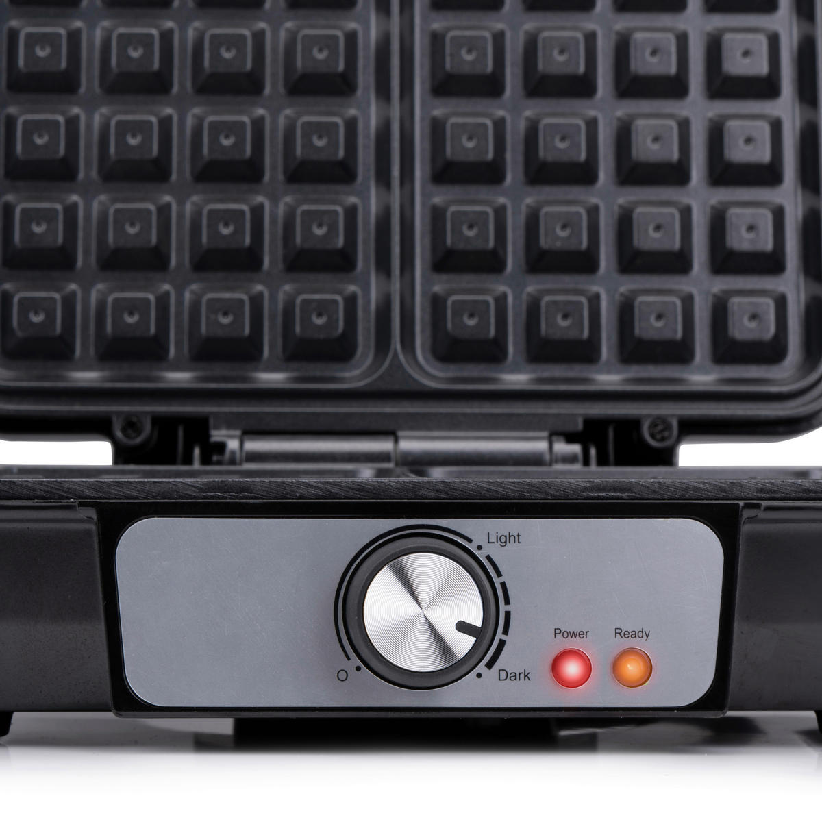 alpina Waffelautomat schwarz Alu B/H/L: ca. 24x10x24 cm Belgisches_Doppel-Waffeleisen - schwarz (24,00/24,00/10,00cm) - alpina