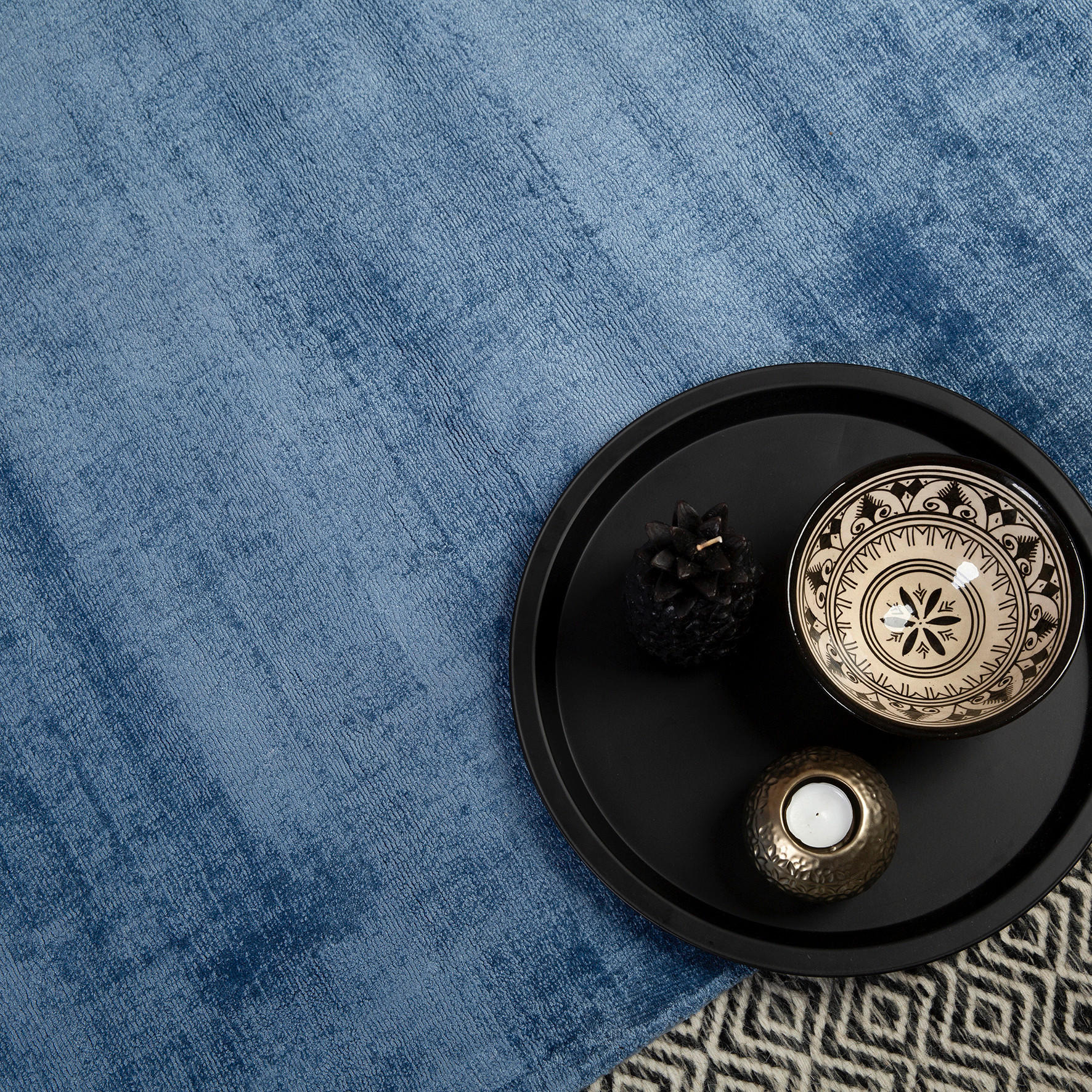Obsession Teppich My Indigenous blau B/L: ca. 120x170 cm My Indigenous - blau (120,00/170,00cm) - Obsession