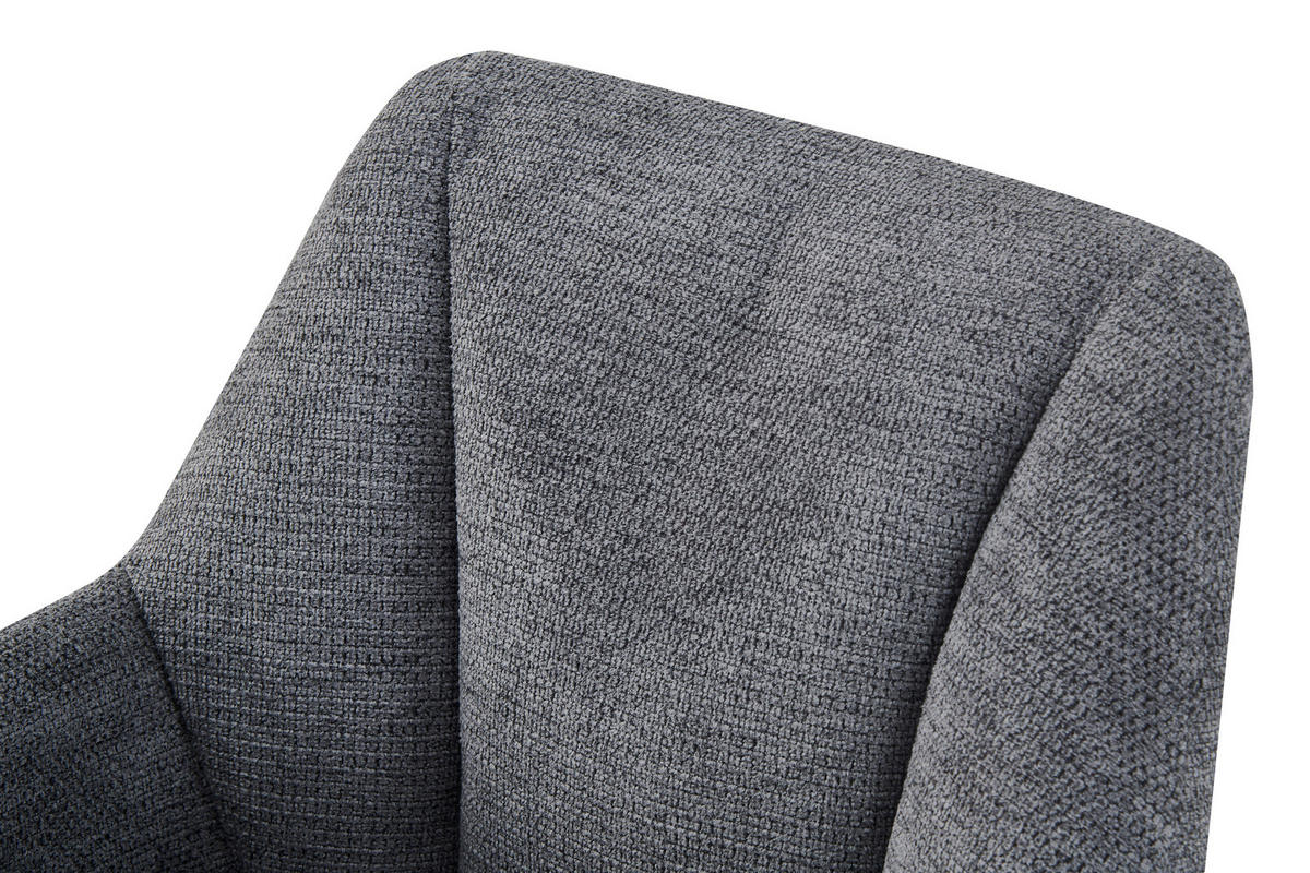 Stuhl BELLA, 2er Set anthrazit schwarz B/H/T: ca. 55x82x62 cm BELLA, 2er Set - schwarz/anthrazit (55,00/82,00/62,00cm) - xonox.home