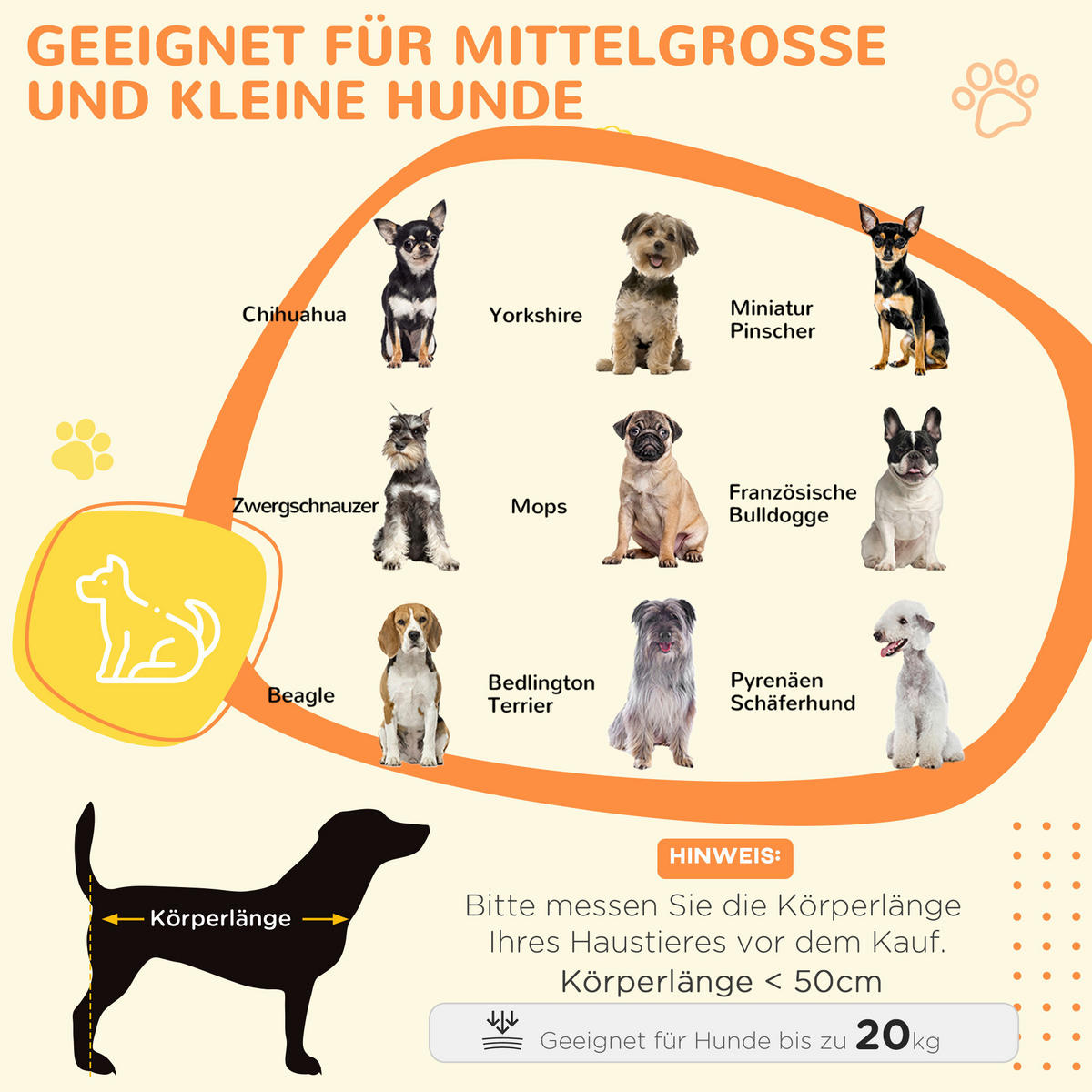 PawHut Hunde-Zubehör grau Edelstahl B/H/L: ca. 50x80x56,5 cm Hundekäfig - grau (56,50/50,00/80,00cm) - PawHut