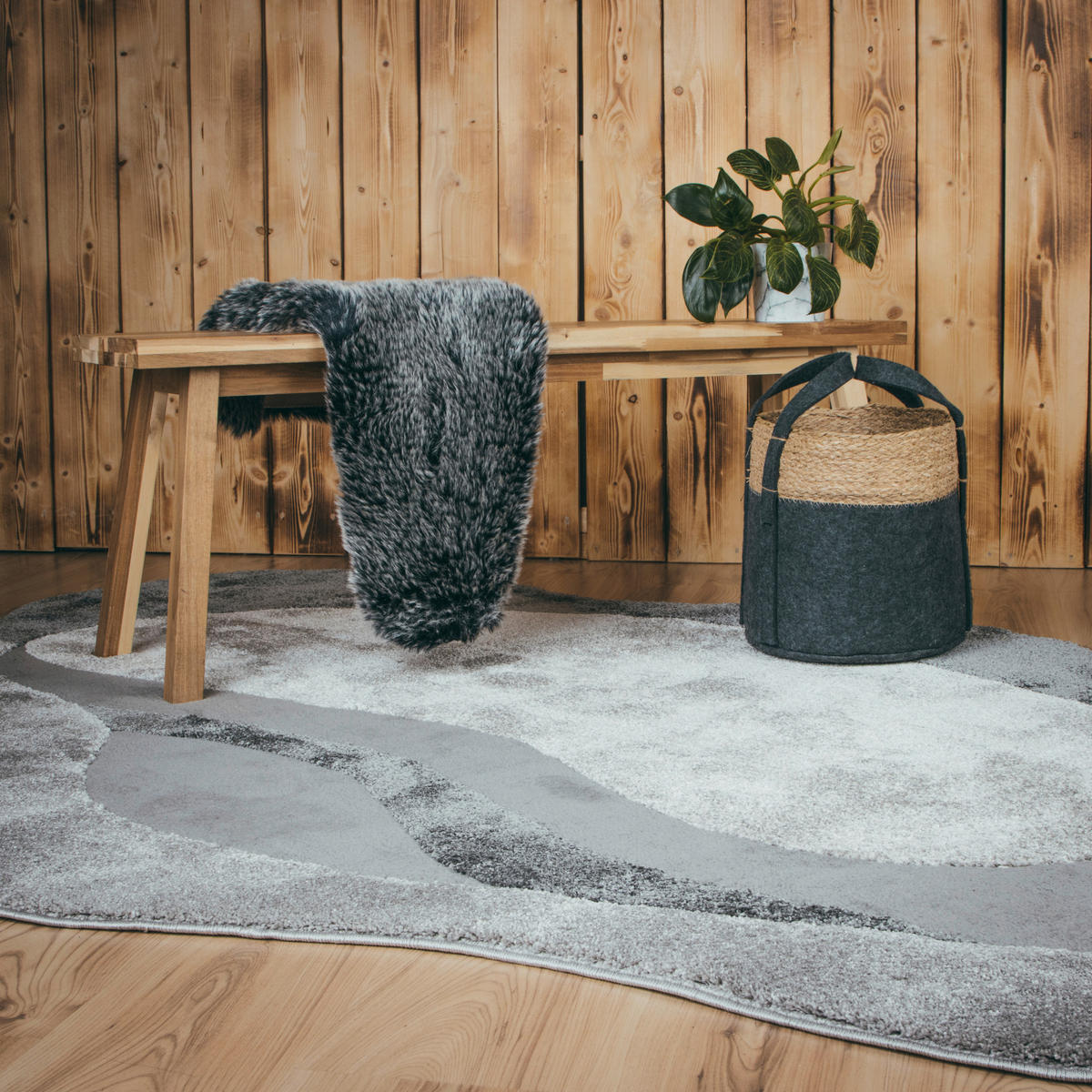 Obsession Teppich My Frost grau B/L: ca. 160x230 cm My Frost - grau (160,00/230,00cm) - Obsession