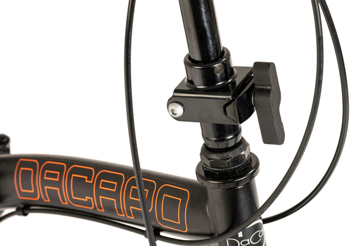 DaCapo Faltrad Foldtech Foldech 20 Zoll Rahmenhöhe 32 cm 6 Gänge schwarz schwarz ca. 20 Zoll Foldtech - schwarz (118,00/22,00/55,00cm) - DaCapo