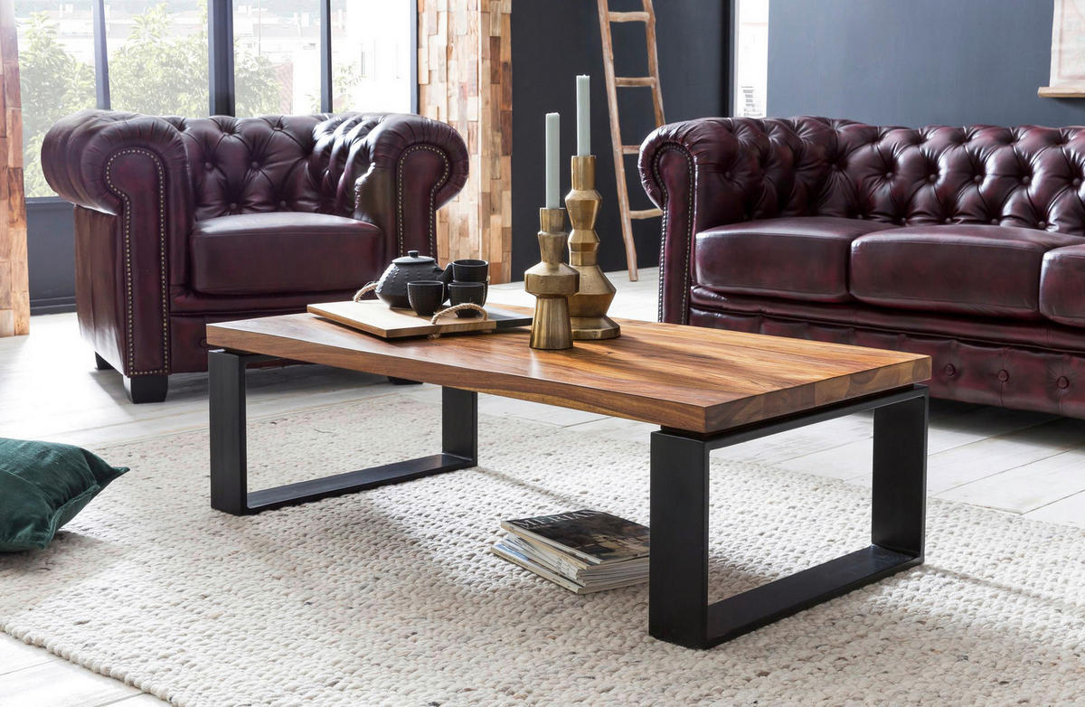 Couchtisch braun B/H/T: ca. 115x35x60 cm Couchtisch - braun (115,00/35,00/60,00cm) - Wohnling