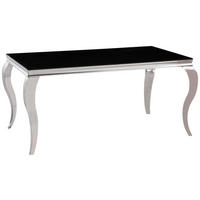 Esstisch CT053 schwarz lackiert B/H/T/S: ca. 160x76x90x1 cm CT053 - schwarz (160,00/76,00/90,00cm)