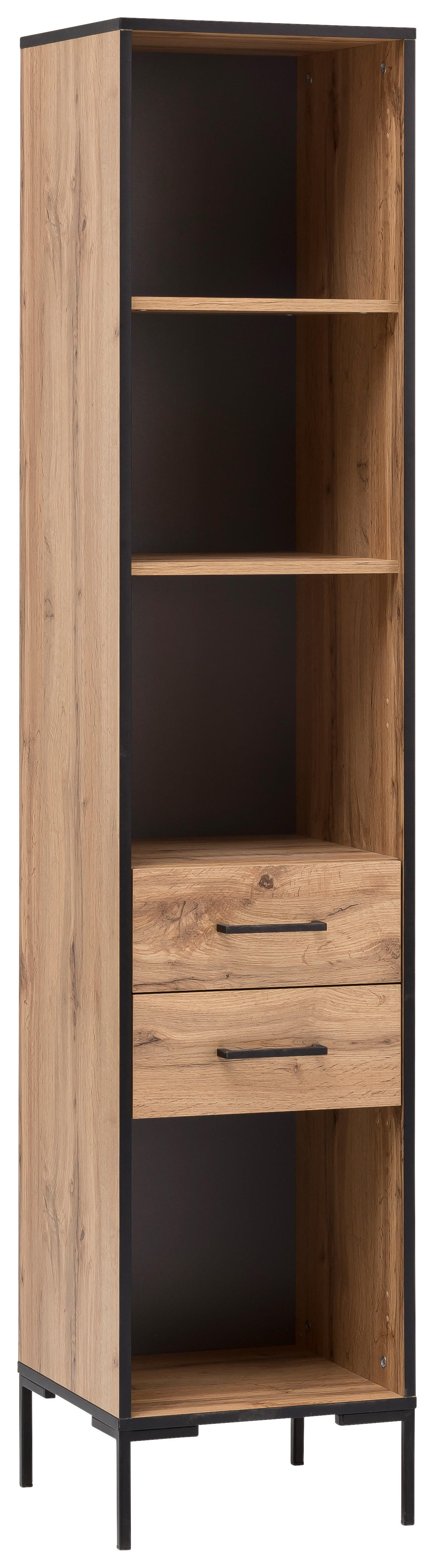 Regal Serie 2000 Eiche Landhaus Nachbildung B/H/T: ca. 40,2x194,2x39 cm Serie 2000 - Eiche (40,20/194,20/39,00cm) - Möbelpartner