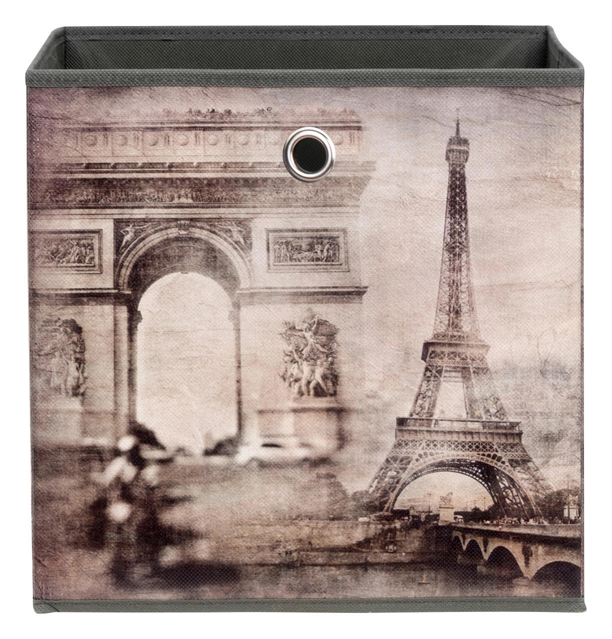 Motivbox Paris dunkelbeige B/H/T: ca. 32x32x32 cm Paris - dunkelbeige (32,00/32,00/32,00cm)