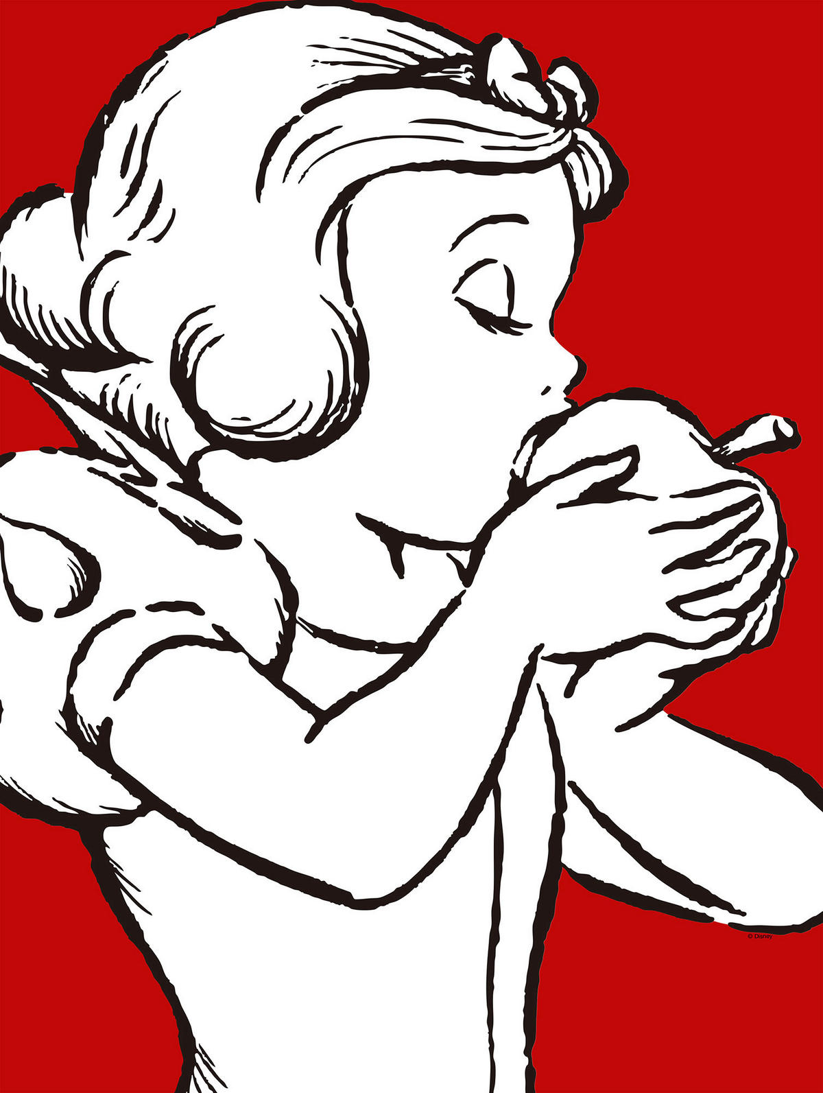 Komar Poster Snow White Apple Bite - red Disney B/L: ca. 30x40 cm Snow White Apple Bite - red - (30,00/40,00cm) - Komar