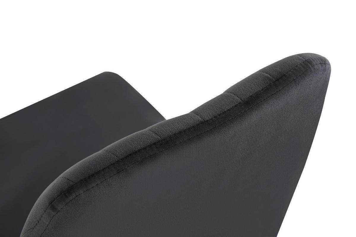 Stuhl CLAUDIA, 2er Set anthrazit schwarz B/H/T: ca. 44x88x58 cm CLAUDIA, 2er Set - schwarz/anthrazit (44,00/88,00/58,00cm) - xonox.home