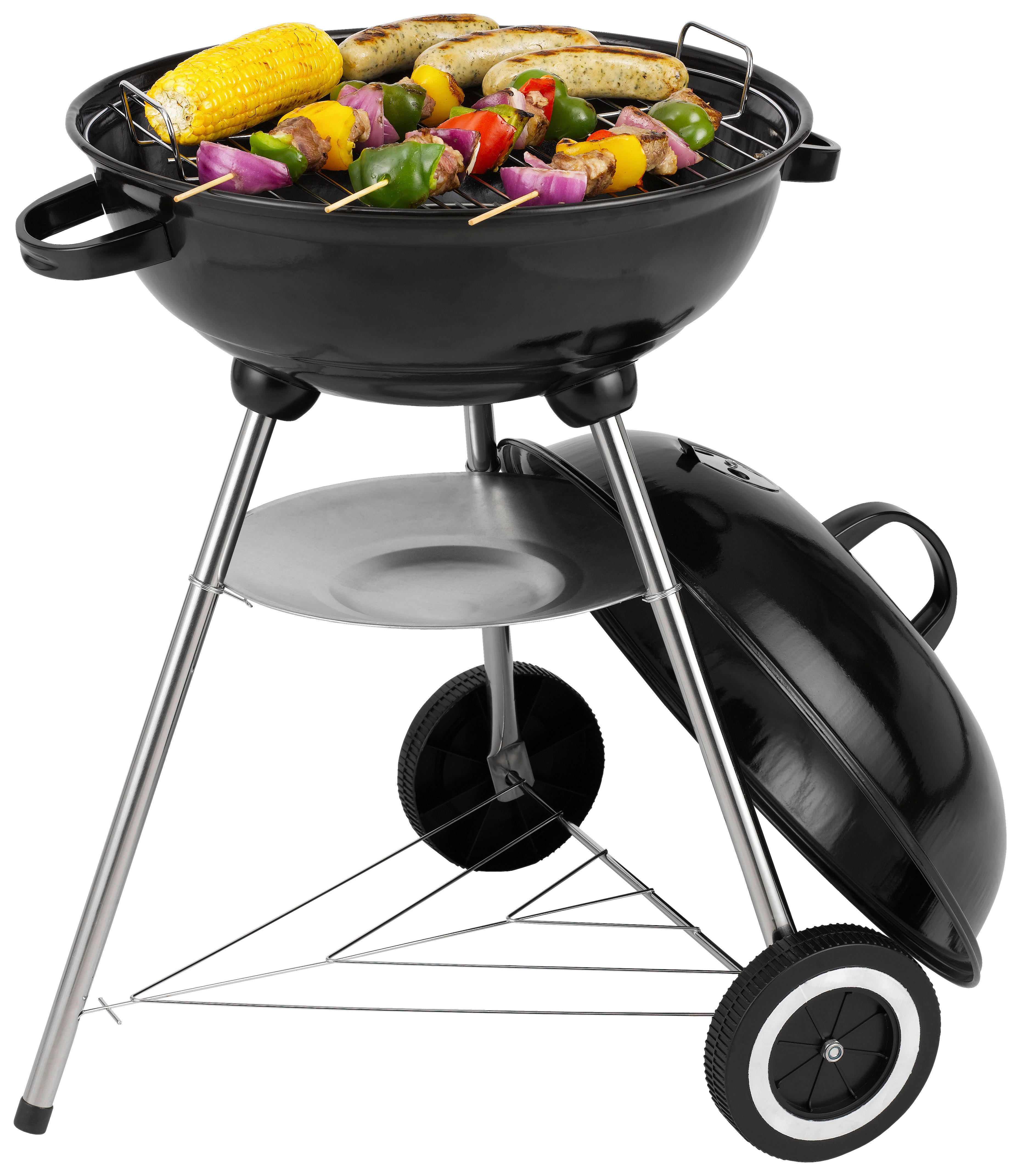 tepro Kugelgrill Stahl B/H/L: ca. 44x72x44 cm Kugelgrill_Key_West - schwarz (44,00/44,00/72,00cm) - tepro