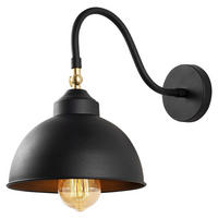 Opviq Wandleuchte schwarz B/H/T/L: ca. 32x28x32x21 cm E27 1 Brennstellen Saglam - schwarz (21,00/32,00/28,00cm) - Opviq