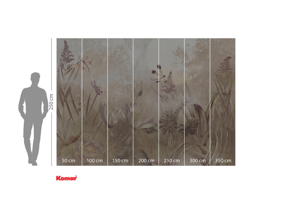 Komar Fototapete Dragonfly Pond B/L: ca. 350x250 cm Dragonfly Pond - (350,00/250,00cm) - Komar