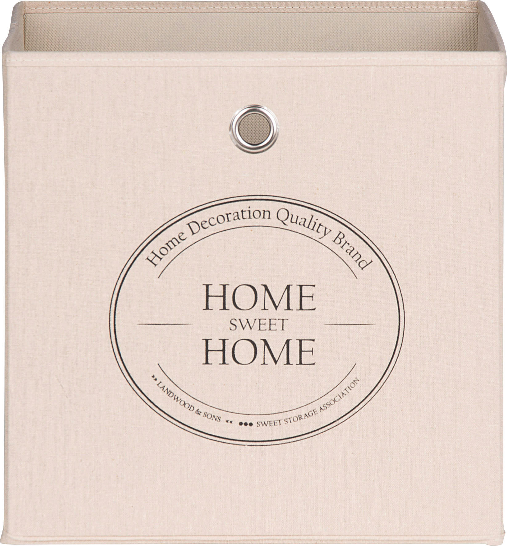 Motivbox Home beige B/H/T: ca. 32x32x32 cm Home - beige (32,00/32,00/32,00cm)