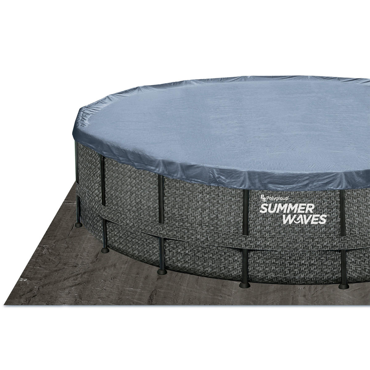 Summer Waves Poolset Elite H/D: ca. 132x549 cm Elite - grau (549,00/132,00cm) - Summer Waves