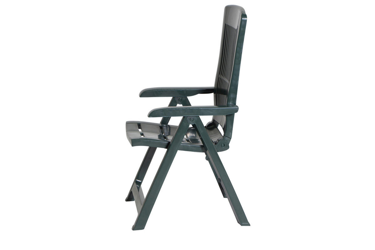 ProGarden Klappsessel Tampa grün Kunststoff B/H/L: ca. 61x109x60 cm Tampa - grün (60,00/61,00/109,00cm) - ProGarden