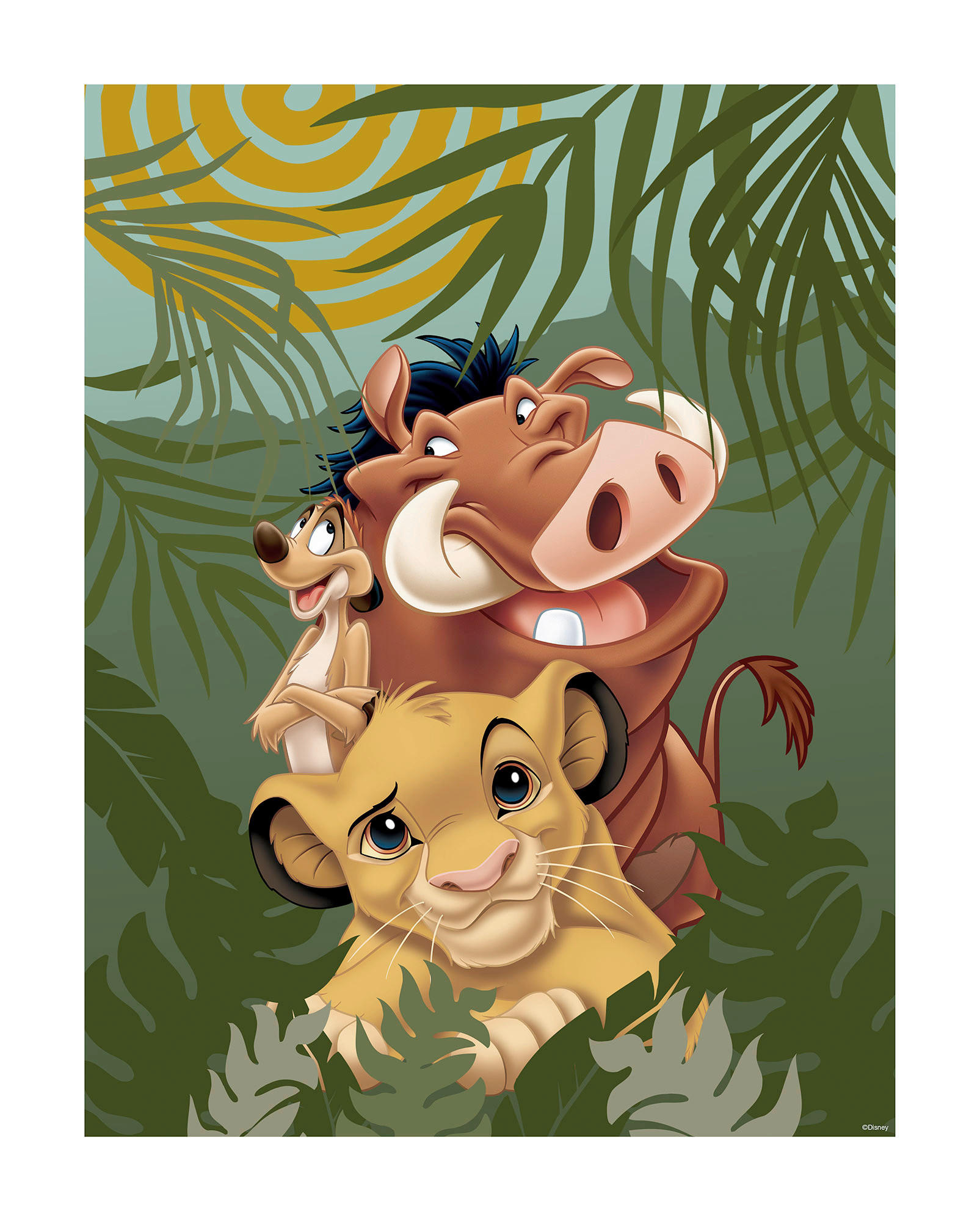 Komar Poster Lion King Carefree Lion King Carefree - Komar