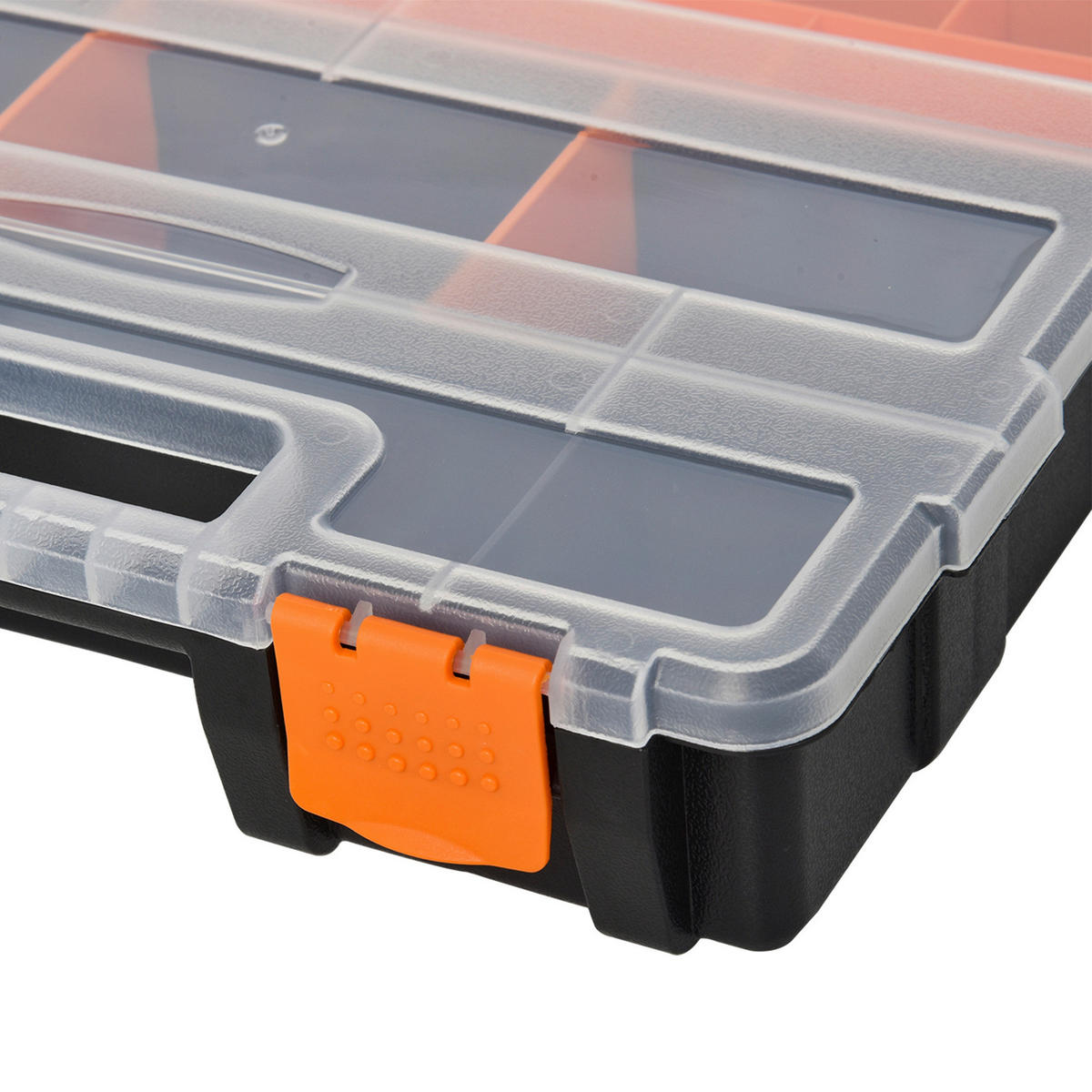 B/H/L: ca. 22,5x28,7x5,5 cm Werkzeugkasten - orange/schwarz (5,50/22,50/28,70cm) - DURHAND