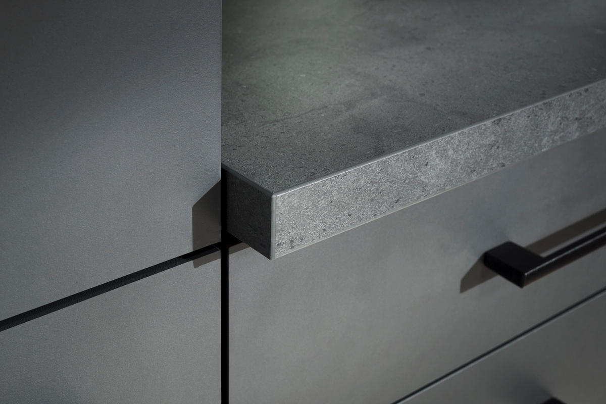 Küchenblock Oliver B/H/T: ca. 340x205x60 cm Oliver - granit/grau (340,00/205,00/60,00cm) - Respekta