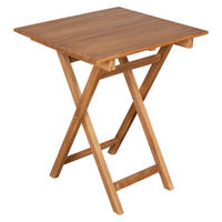 deVries Tisch Woodie natur Teakholz B/H/L: ca. 60x75x60 cm Woodie - natur (60,00/60,00/75,00cm) - deVries