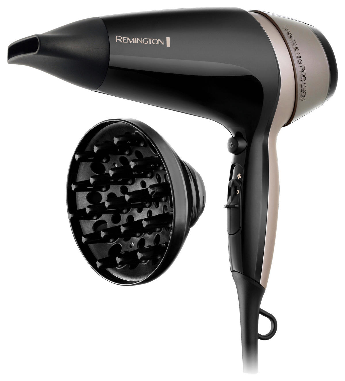 REMINGTON Haartrockner D5715 schwarz bronze Kunststoff B/H/T: ca. 20x29x21 cm Haartrockner_Remington_D5715 - schwarz/bronze (20,00/29,00/21,00cm) - REMINGTON