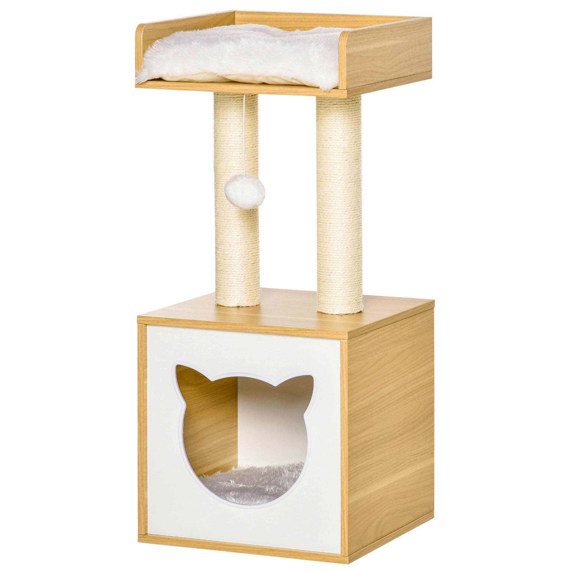 PawHut Kratzbaum Kratzbaum - (35,00/35,00/81,00cm) - PawHut