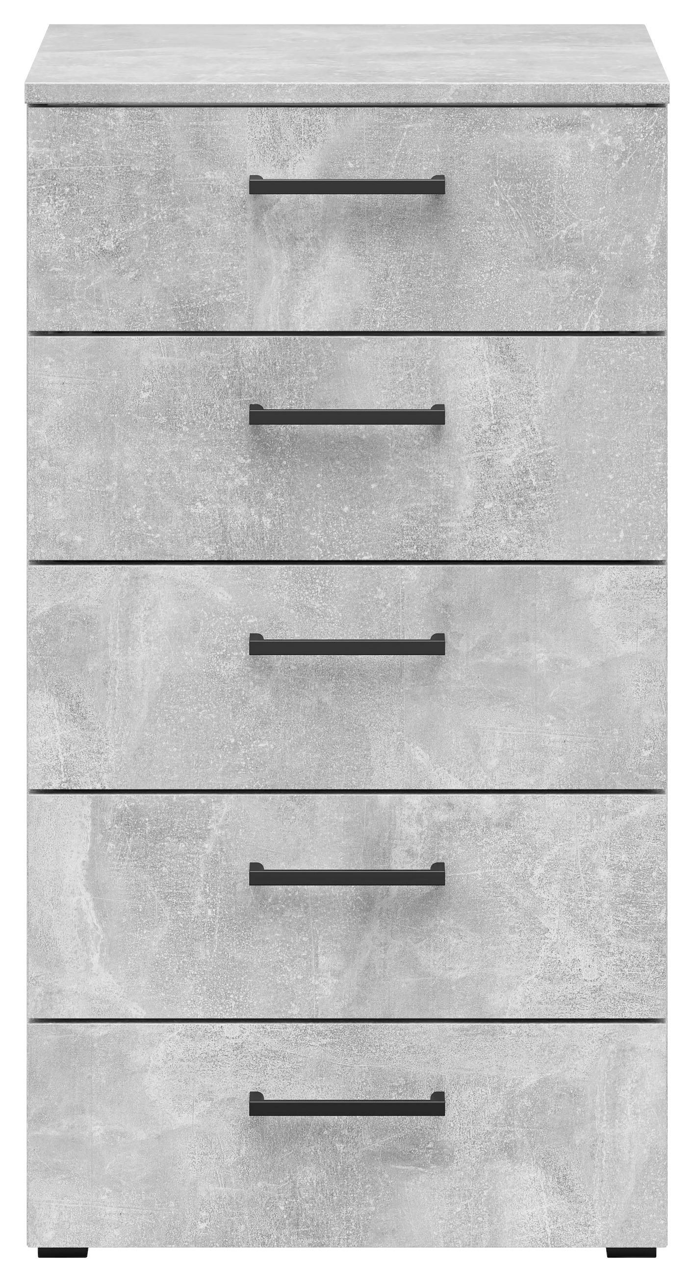 Kommode Multi-Stauraum Typ 14 Beton Optik B/H/T: ca. 45x83x40 cm Multi-Stauraum Typ 14 - Beton (45,00/83,00/40,00cm)