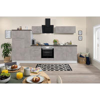 Respekta Küchenblock Amanda Beton Optik B/H/T: ca. 310x200x60 cm Amanda - Beton/weiß (310,00/200,00/60,00cm) - Respekta