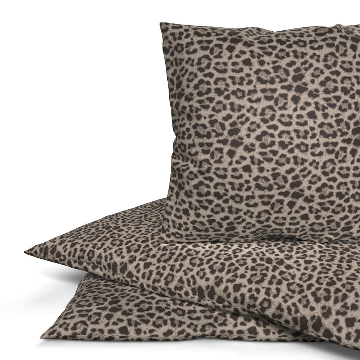 Baumwoll Bettwäsche Renforce Bettwäsche_Renforce_Leo - braun/beige (135,00/200,00cm)