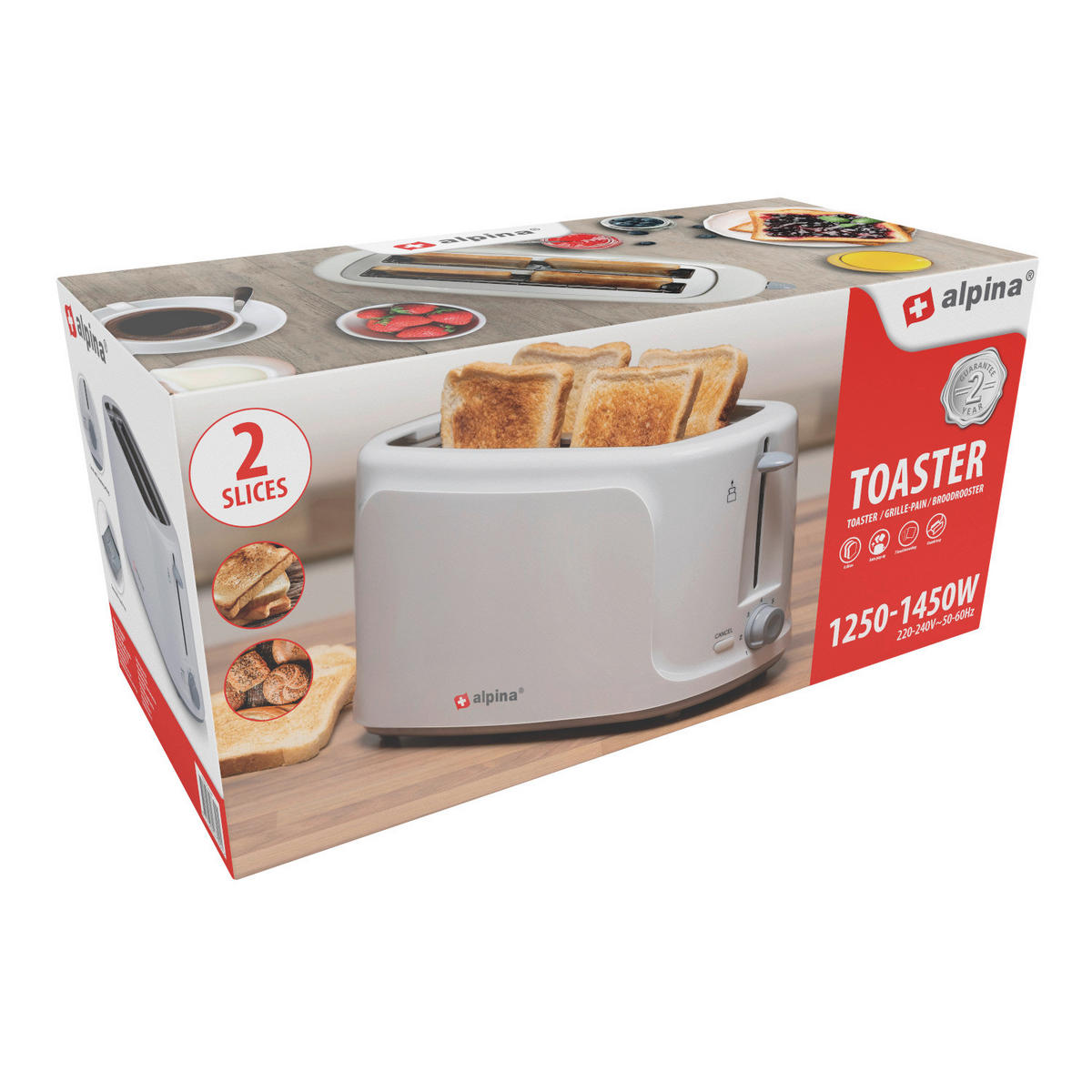 Alpina Toastautomat weiß Toastautomat - weiß - Alpina